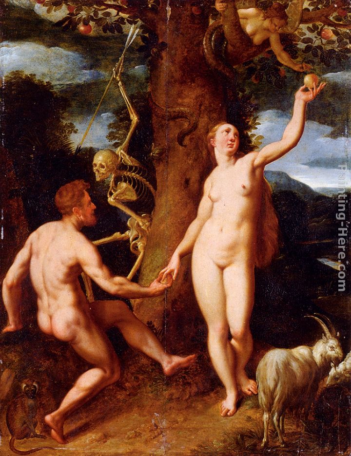 The Fall Of Man painting - Cornelis Cornelisz The Fall Of Man art painting